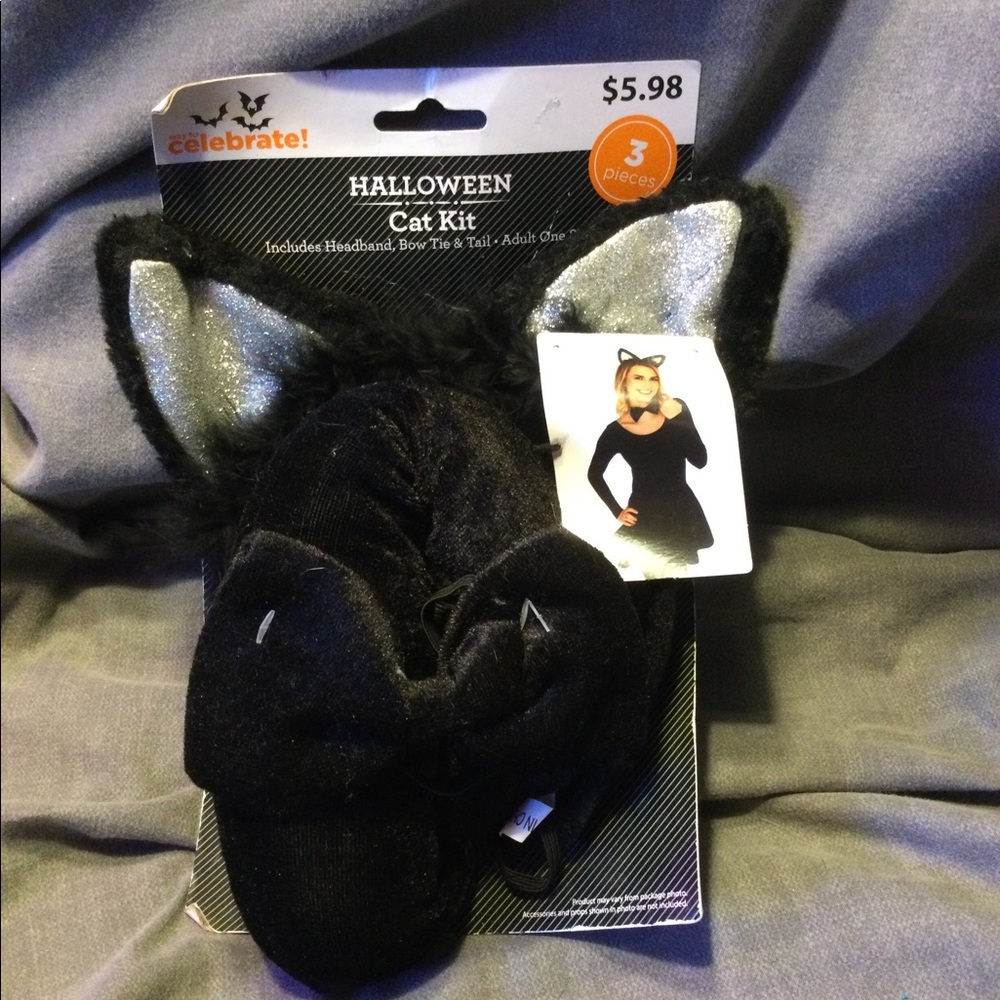 CAT KIT. Headband/BowTie/Tail